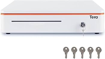 Amazon | Tera キャッシュドロア ブラケット付き 4札 8硬貨 拡大
